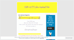 Desktop Screenshot of girlattitudemagazine.wordpress.com