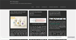 Desktop Screenshot of mivibrador.wordpress.com