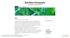 Desktop Screenshot of bethmariephotography.wordpress.com