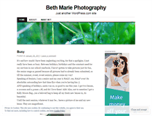 Tablet Screenshot of bethmariephotography.wordpress.com