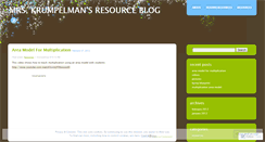 Desktop Screenshot of krumpelman.wordpress.com