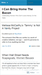 Mobile Screenshot of icanbringhomethebacon.wordpress.com