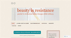 Desktop Screenshot of beautyisresistance.wordpress.com