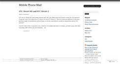 Desktop Screenshot of mobilephonemad.wordpress.com