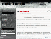 Tablet Screenshot of jeremiahthirtythree3.wordpress.com