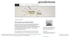 Desktop Screenshot of gruendertraum.wordpress.com