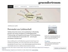 Tablet Screenshot of gruendertraum.wordpress.com
