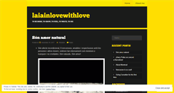 Desktop Screenshot of laiainlovewithlove.wordpress.com