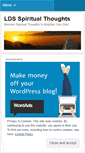Mobile Screenshot of ldsspiritualthoughts.wordpress.com