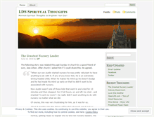 Tablet Screenshot of ldsspiritualthoughts.wordpress.com