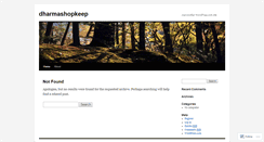 Desktop Screenshot of dharmashopkeep.wordpress.com