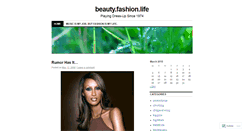 Desktop Screenshot of beautyfashionlife.wordpress.com