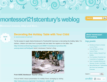 Tablet Screenshot of montessori21stcentury.wordpress.com