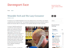 Tablet Screenshot of davenportface.wordpress.com
