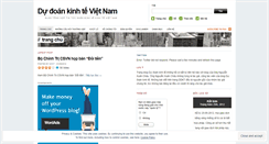 Desktop Screenshot of dudoankinhte.wordpress.com