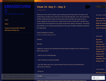 Tablet Screenshot of mmsbrownic.wordpress.com