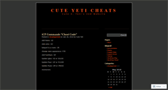 Desktop Screenshot of cuteyeticheats.wordpress.com