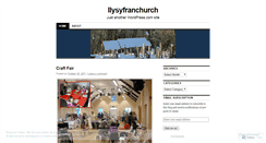 Desktop Screenshot of llysyfranchurch.wordpress.com