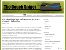 Tablet Screenshot of couchsniper.wordpress.com