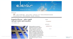 Desktop Screenshot of elevaryoga.wordpress.com