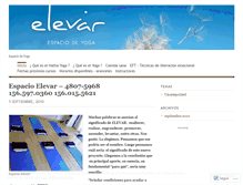 Tablet Screenshot of elevaryoga.wordpress.com