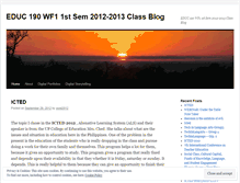 Tablet Screenshot of educ190wf11213a.wordpress.com