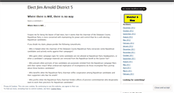 Desktop Screenshot of electjimarnold.wordpress.com