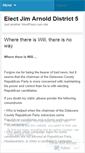 Mobile Screenshot of electjimarnold.wordpress.com