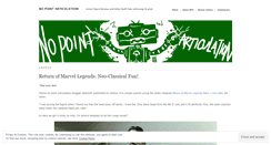 Desktop Screenshot of nopointarticulation.wordpress.com