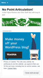 Mobile Screenshot of nopointarticulation.wordpress.com