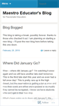 Mobile Screenshot of maestroeducator.wordpress.com