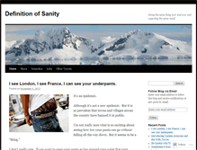 Tablet Screenshot of definitionofsanity.wordpress.com