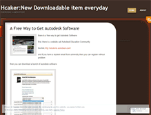 Tablet Screenshot of hcaker.wordpress.com