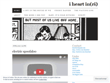 Tablet Screenshot of iheartinri.wordpress.com
