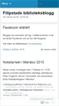 Mobile Screenshot of filipstadsbibliotek.wordpress.com
