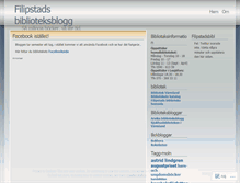 Tablet Screenshot of filipstadsbibliotek.wordpress.com