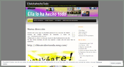 Desktop Screenshot of ellalohahechotodo.wordpress.com