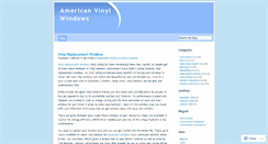 Desktop Screenshot of americanvinylwindows.wordpress.com