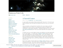 Tablet Screenshot of pattersonparklife.wordpress.com