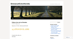 Desktop Screenshot of colonmani.wordpress.com