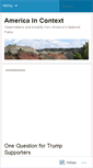 Mobile Screenshot of americaincontext.wordpress.com