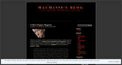 Desktop Screenshot of macm1990.wordpress.com