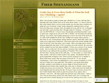 Tablet Screenshot of fibershenanigans.wordpress.com