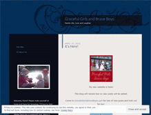 Tablet Screenshot of gracefulgirlsandbraveboys.wordpress.com