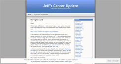 Desktop Screenshot of jeffscancerupdate.wordpress.com