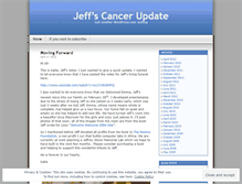 Tablet Screenshot of jeffscancerupdate.wordpress.com