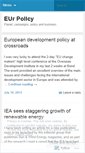 Mobile Screenshot of eurpolicy.wordpress.com