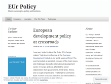 Tablet Screenshot of eurpolicy.wordpress.com