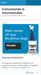 Mobile Screenshot of comunicandoloincomunicable.wordpress.com