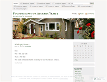 Tablet Screenshot of foundations4algebra.wordpress.com